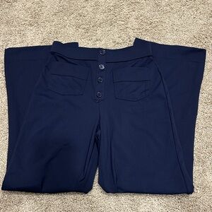 Halara Navy Wide-Leg Pants